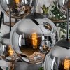 Gastor hanging light, globe light, pendant light Smoke-coloured, 6-light sources