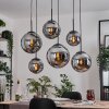 Gastor hanging light, globe light, pendant light Smoke-coloured, 6-light sources