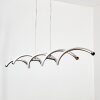 Henrichemont hanging light, pendant light LED matt nickel, 1-light source