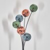 Ripoll floor lamp blue, green, coppery, 6-light sources