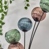 Koyoto floor lamp blue, green, coppery, 6-light sources