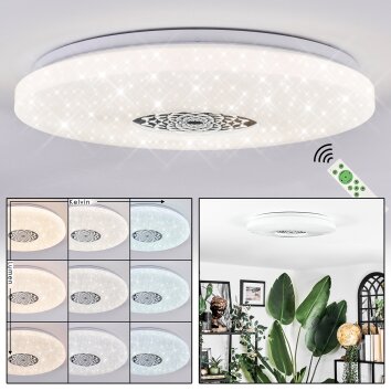 Clora ceiling light LED white, 1-light source, Remote control