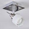 Maren ceiling light, ceiling spotlight LED chrome, matt nickel, 1-light source