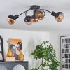 Qaran ceiling light black, 5-light sources