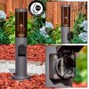 Sessa outdoor socket, pedestal light, path light anthracite, 1-light source