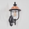 Gascon outdoor wall light, wall light copper, black, 1-light source, Motion sensor