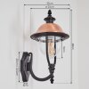 Gascon outdoor wall light, wall light copper, black, 1-light source