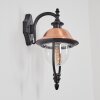 Gascon outdoor wall light, wall light copper, black, 1-light source