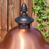 Gascon lamp post, path light copper, black, 1-light source