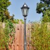 Lignac lamp post, path light black, silver, 1-light source