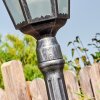 Lignac lamp post, path light black, silver, 1-light source