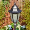 Lignac lamp post, path light black, silver, 1-light source