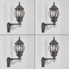 Lentua outdoor wall light, wall light black, silver, 1-light source, Motion sensor