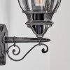 Lentua outdoor wall light, wall light black, silver, 1-light source