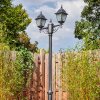 Naofe lamp post, path light black, silver, 2-light sources