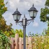 Naofe lamp post, path light black, silver, 2-light sources