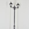 Naofe lamp post, path light black, silver, 2-light sources