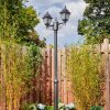 Naofe lamp post, path light black, silver, 2-light sources