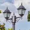 Naofe lamp post, path light black, silver, 2-light sources