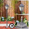 Naofe path light black, silver, 1-light source