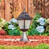 Naofe pedestal light, path light black, silver, 1-light source