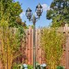 Lentua lamp post, path light gold, black, 2-light sources