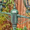 Lentua lamp post, path light green, black, 2-light sources