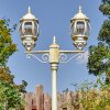 Lentua lamp post, path light gold, white, 2-light sources