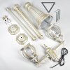 Lentua lamp post, path light gold, white, 2-light sources