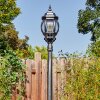 Lentua lamp post, path light black, silver, 1-light source