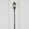 Lentua lamp post, path light black, silver, 1-light source