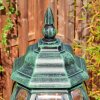 Lentua lamp post, path light green, black, 1-light source