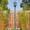 Lentua lamp post, path light green, black, 1-light source