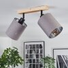 Lendemarke ceiling light, ceiling spotlight Ecru, black, 2-light sources