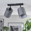 Lendemarke ceiling light, ceiling spotlight black, 2-light sources