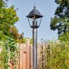 Naofe lamp post, path light black, silver, 1-light source