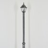 Naofe lamp post, path light black, silver, 1-light source