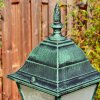 Naofe lamp post, path light green, black, 1-light source