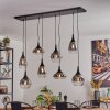 Maynal hanging light, globe light, pendant light clear, Smoke-coloured, 8-light sources