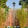 Naofe lamp post, path light gold, black, 1-light source