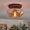 Mertola ceiling light, globe light Amber, 1-light source