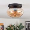 Mertola ceiling light, globe light Amber, 1-light source