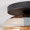 Mertola ceiling light, globe light Amber, 1-light source