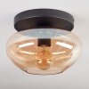 Mertola ceiling light, globe light Amber, 1-light source