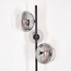 Dagan floor lamp clear, Smoke-coloured, 3-light sources