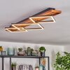 Pompu ceiling light LED dark brown, black, 1-light source