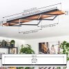 Pompu ceiling light LED dark brown, black, 1-light source