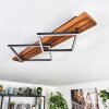 Pompu ceiling light LED dark brown, black, 1-light source