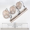 Bystrup hanging light, pendant light beige, sand-coloured, 3-light sources