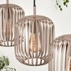 Bystrup hanging light, pendant light beige, sand-coloured, 3-light sources